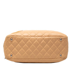 シャネル ココマーク カンボン ボーリングバッグ ミニボストンバッグ ショルダーバッグ ベージュ レザー レディース CHANEL 【中古】
