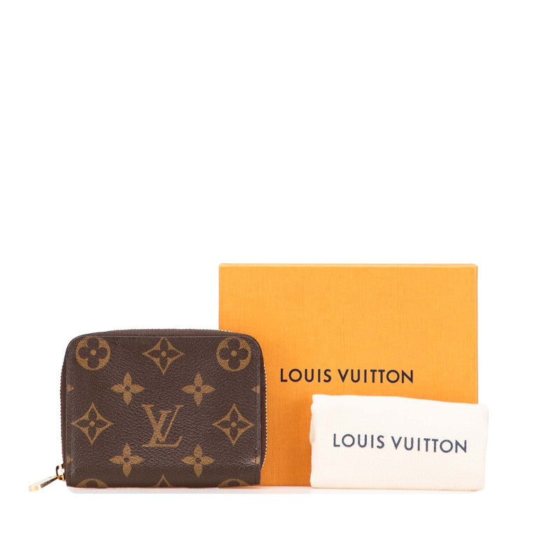 ルイ ヴィトン モノグラム ジッピー コインパース コインケース カードケース M60067 ブラウン PVC レザー レディース LOUIS VUITTON 【中古】