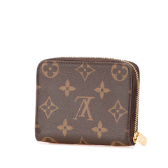 ルイ ヴィトン モノグラム ジッピー コインパース コインケース カードケース M60067 ブラウン PVC レザー レディース LOUIS VUITTON 【中古】