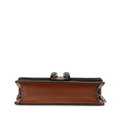 グッチ GGデニム ディオニュソス スーパー ミニバッグ 斜め掛け チェーン ショルダーバッグ 476432 インディゴブルー ブラウン デニム レザー レディース GUCCI 【中古】