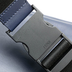 フェンディ バグズアイ ウエストバッグ ボディバッグ 7VA434 ネイビー レザー メンズ FENDI 【中古】