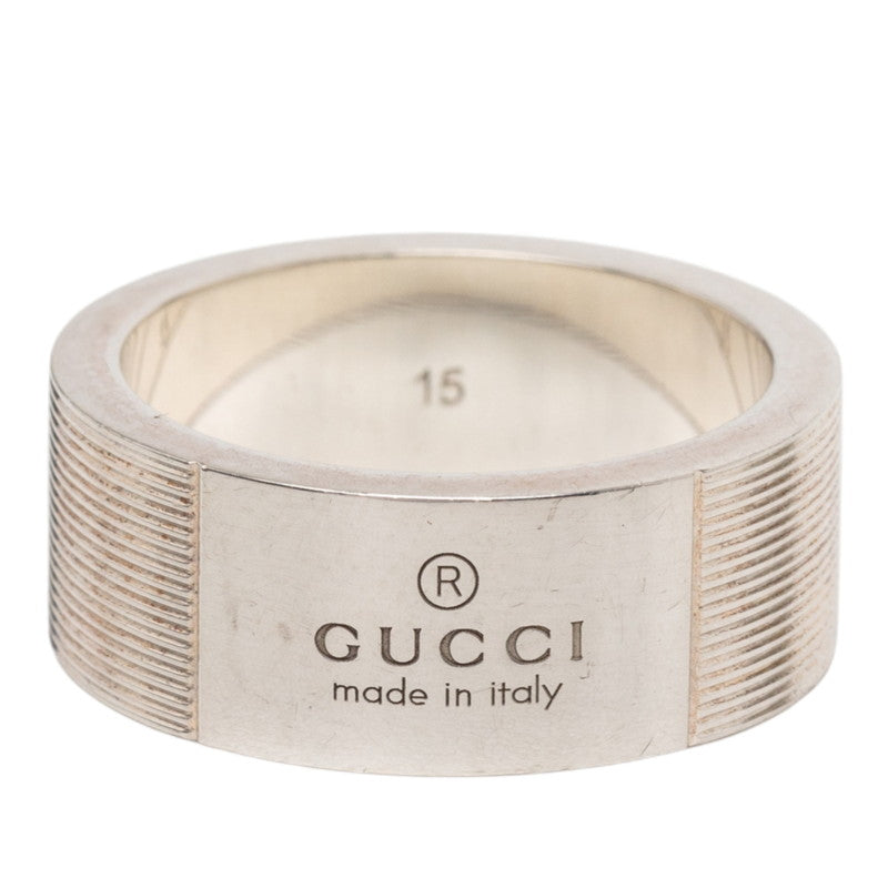 グッチ ロゴ リング 指輪 #15 SV925 シルバー メンズ GUCCI 中古