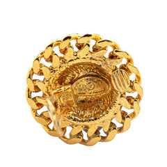 シャネル ヴィンテージ ココマーク マトラッセ チェーン イヤリング ゴールド メッキ レディース CHANEL 【中古】