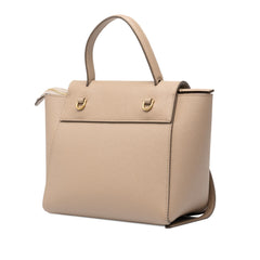 セリーヌ ベルトバッグ ナノ ハンドバッグ 2WAY ショルダーバッグ ベージュ レザー レディース CELINE 中古