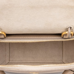 セリーヌ ベルトバッグ ナノ ハンドバッグ 2WAY ショルダーバッグ ベージュ レザー レディース CELINE 中古