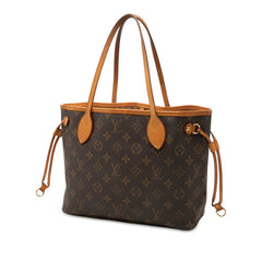 ルイ ヴィトン モノグラム ネヴァーフルPM ハンドバッグ トートバッグ M40155 ブラウン PVC レザー レディース LOUIS VUITTON 【中古】