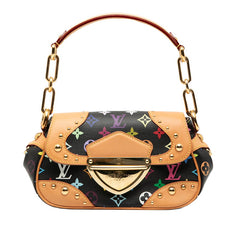 ルイ ヴィトン モノグラム マルチカラー マリリン チェーン ショルダーバッグ ハンドバッグ M40128 ブラック マルチカラー PVC レザー レディース LOUIS VUITTON 【中古】