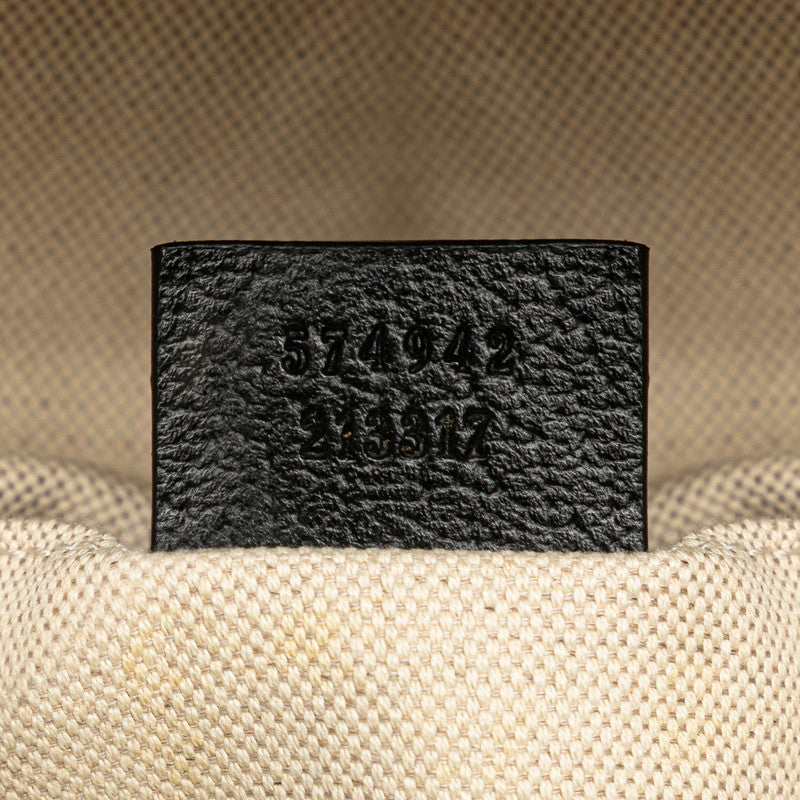 グッチ GGベルベット スモール リュック バックパック 574942 グリーン ブラック ベルベット レザー レディース GUCCI 【中古】