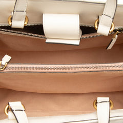 グッチ GGマーモント ハンドバッグ ショルダーバッグ 2WAY 448054 ホワイト レザー レディース GUCCI 【中古】