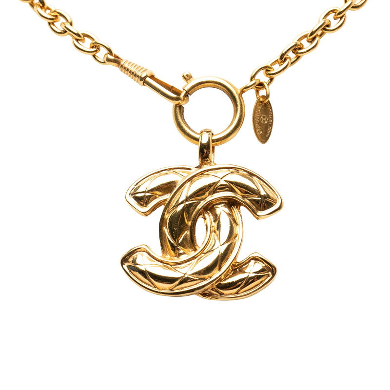 シャネル ココマーク チェーン ペンダント ネックレス ゴールド メッキ レディース CHANEL 【中古】