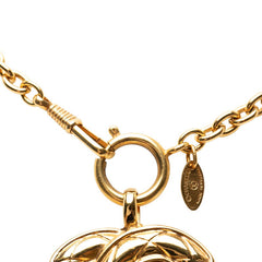 シャネル ココマーク チェーン ペンダント ネックレス ゴールド メッキ レディース CHANEL 【中古】