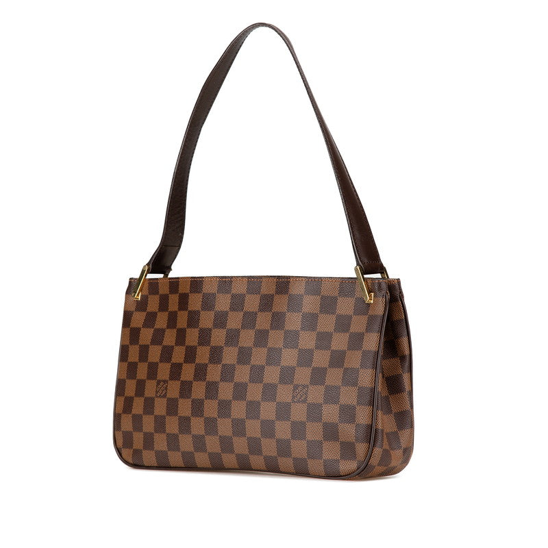 ルイ ヴィトン ダミエ オーバーニュ ショルダーバッグ N51129 ブラウン PVC レザー レディース LOUIS VUITTON 【中古】