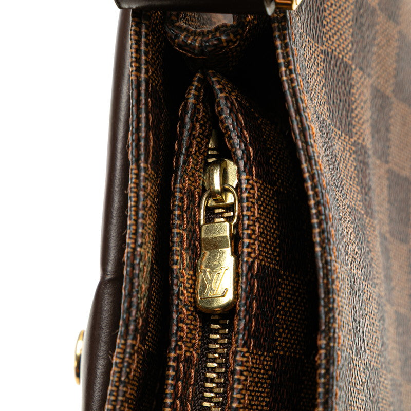 ルイ ヴィトン ダミエ オーバーニュ ショルダーバッグ N51129 ブラウン PVC レザー レディース LOUIS VUITTON 【中古】