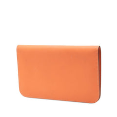 エルメス ドゴンGM 長財布 □Q 2013 オレンジ系 スイフト レディース HERMES 【中古】