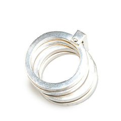 グッチ リング 指輪 4連 SV925 シルバー レディース GUCCI 【中古】