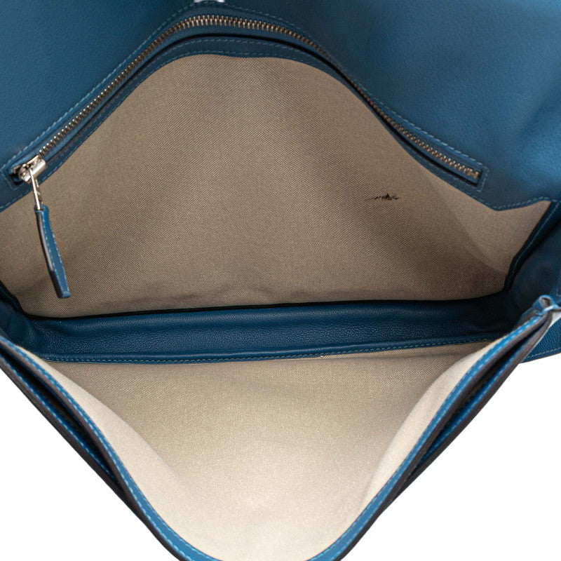 エルメス スティーブライト ショルダーバッグ アズール ライトブルー エバーカラー レディース HERMES 【中古】
