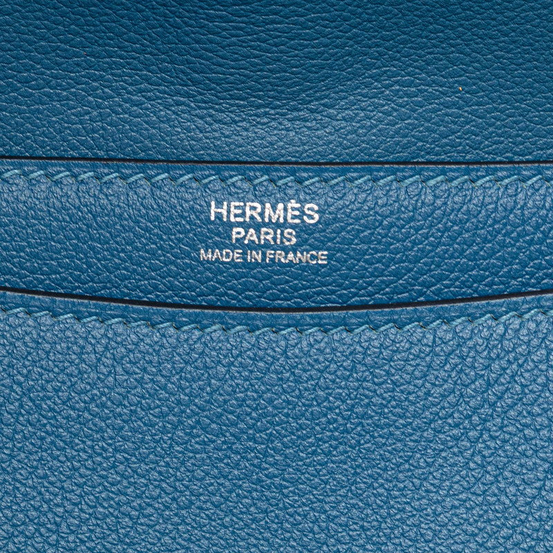 エルメス スティーブライト ショルダーバッグ アズール ライトブルー エバーカラー レディース HERMES 【中古】