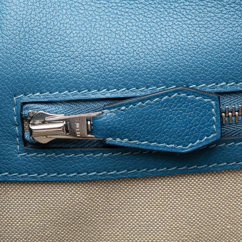 エルメス スティーブライト ショルダーバッグ アズール ライトブルー エバーカラー レディース HERMES 【中古】