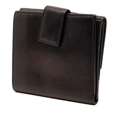 グッチ 二つ折り財布 181896 ブラック レザー レディース GUCCI 【中古】
