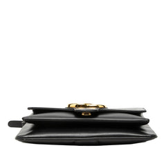 グッチ GGマーモント 斜め掛け ショルダーバッグ 550129 ブラック レザー レディース GUCCI 中古