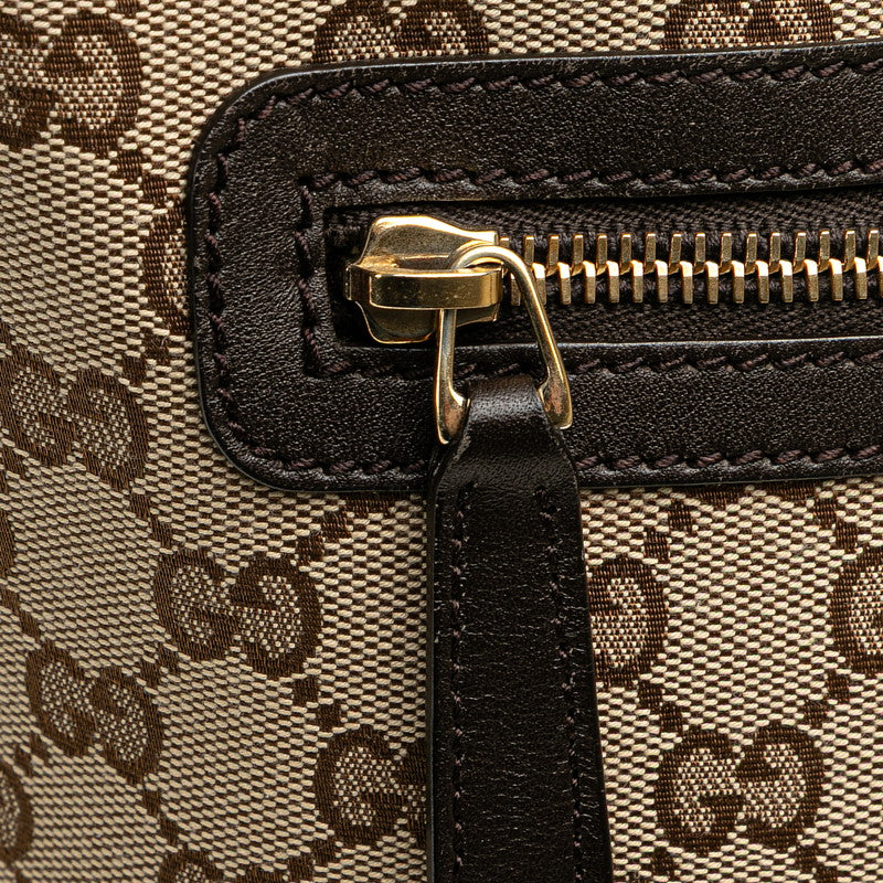 グッチ GGキャンバス ショルダーバッグ 388930 ベージュ ブラウン キャンバス レザー レディース GUCCI 【中古】