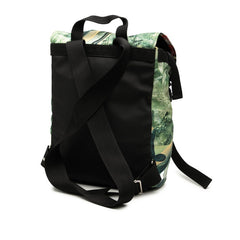 ヴァレンティノ ドラゴンプリント リュック バックパック グリーン レッド ナイロン レザー メンズ VALENTINO 【中古】