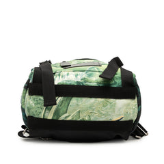 ヴァレンティノ ドラゴンプリント リュック バックパック グリーン レッド ナイロン レザー メンズ VALENTINO 【中古】