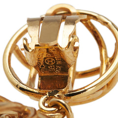 シャネル ヴィンテージ ココマーク 鳥かごモチーフ イヤリング ゴールド メッキ レディース CHANEL 【中古】