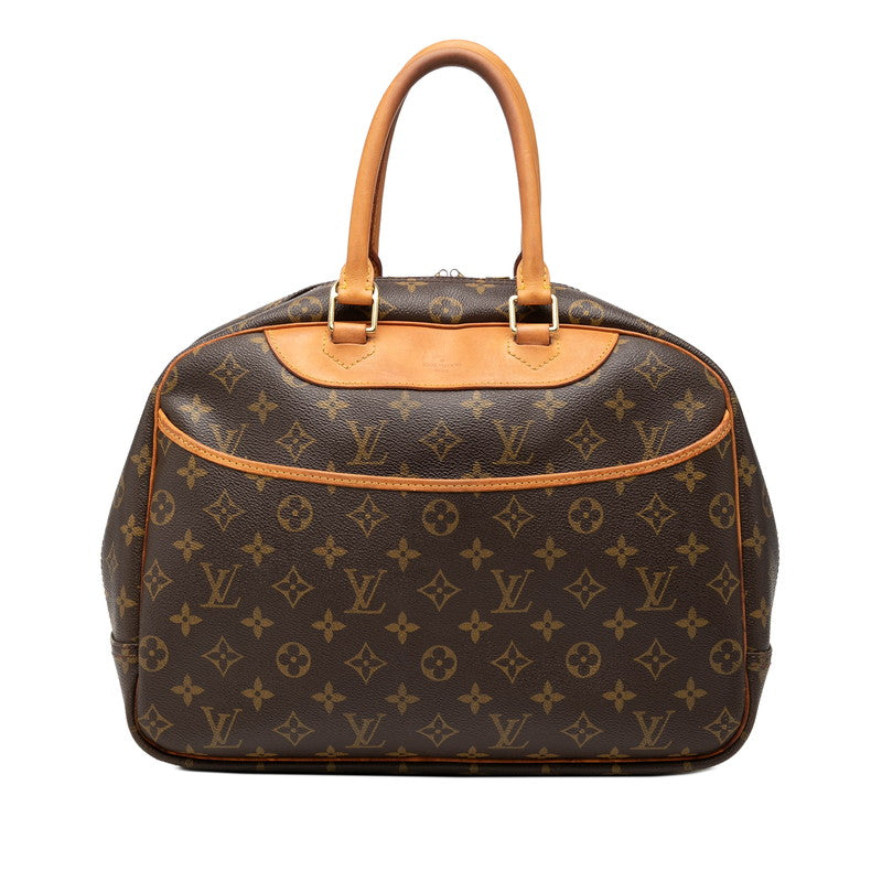 ルイ ヴィトン モノグラム ドーヴィル ハンドバッグ M47270 ブラウン PVC レザー レディース LOUIS VUITTON 【中古】