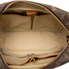 ルイ ヴィトン モノグラム ドーヴィル ハンドバッグ M47270 ブラウン PVC レザー レディース LOUIS VUITTON 【中古】