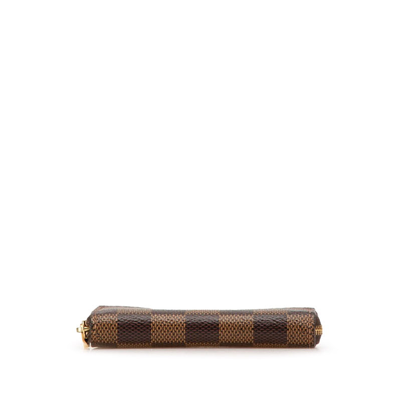 ルイ ヴィトン ダミエ ジッピー コイン パース コインケース 小銭入れ N63070 ブラウン PVC レディース LOUIS VUITTON 【中古】