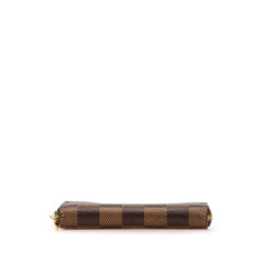 ルイ ヴィトン ダミエ ジッピー コイン パース コインケース 小銭入れ N63070 ブラウン PVC レディース LOUIS VUITTON 【中古】