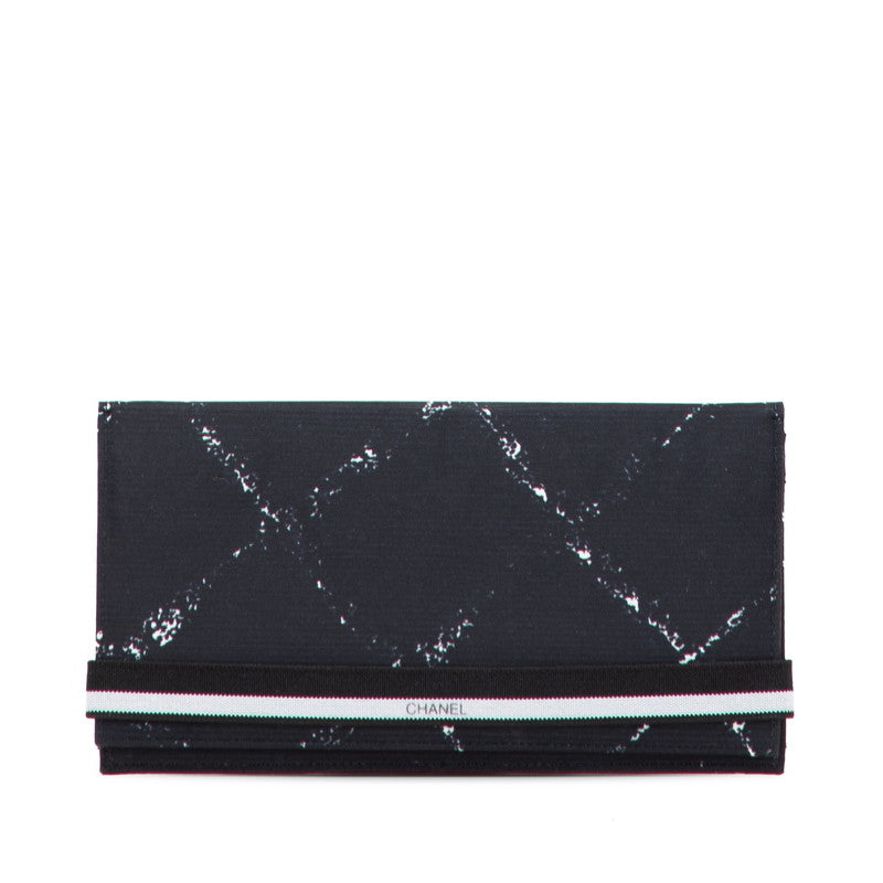 シャネル 旧トラベルライン 長財布 ブラック ナイロン レディース CHANEL 【中古】