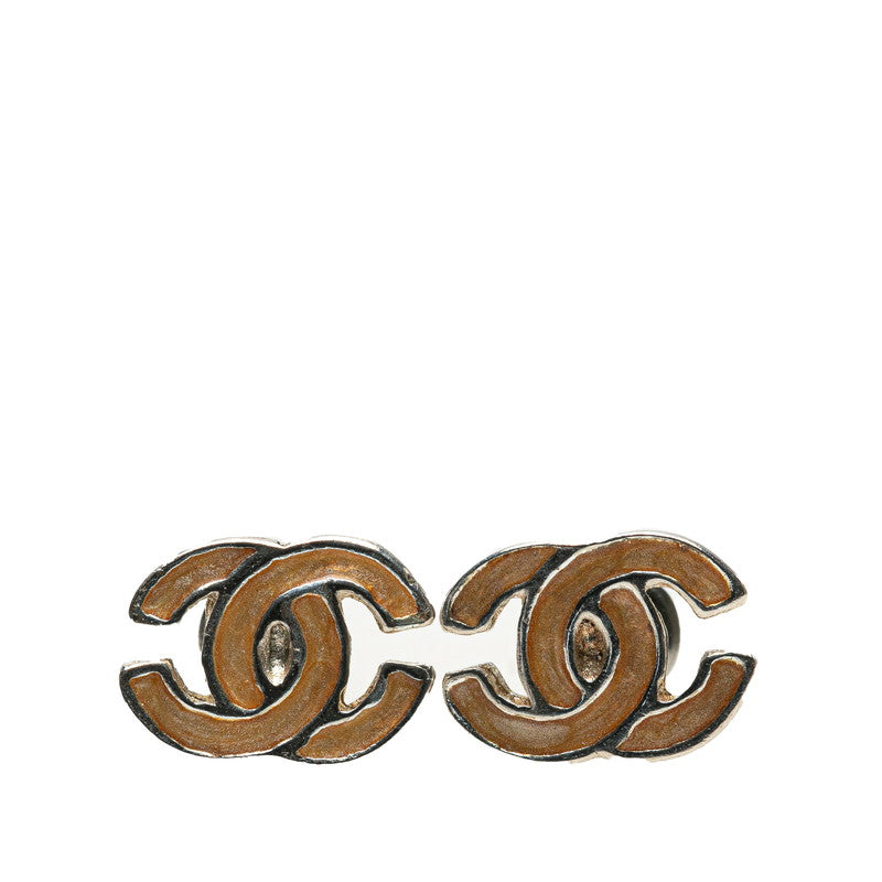 シャネル ココマーク ピアス シルバー イエロー メタル レディース CHANEL 【中古】