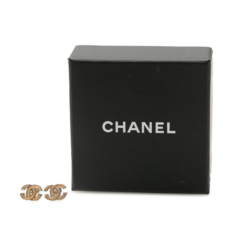シャネル ココマーク ピアス シルバー イエロー メタル レディース CHANEL 【中古】