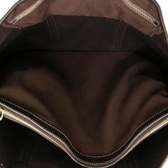 グッチ GGスプリーム トートバッグ 223668 ベージュ ブラウン PVC レザー レディース GUCCI 【中古】