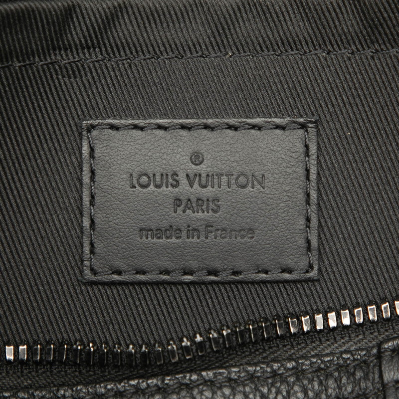 ルイ ヴィトン アエログラム シティー キーポル ショルダーバッグ M59255 ブラック レザー メンズ LOUIS VUITTON 【中古】