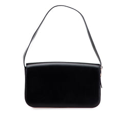 カルティエ パンテール ワンショルダーバッグ ブラック シルバー レザー レディース CARTIER 【中古】