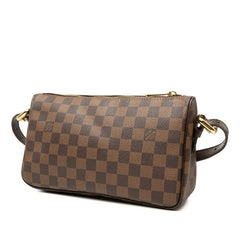 ルイ ヴィトン ダミエ ラヴェッロGM ショルダーバッグ ハンドバッグ 2WAY N60006 ブラウン PVC レザー レディース LOUIS VUITTON 【中古】