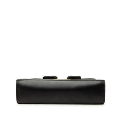 サルヴァトーレフェラガモ ヴァラ リボン ミニ チェーン ショルダーバッグ 斜めかけ ブラック レザー レディース Salvatore Ferragamo 中古