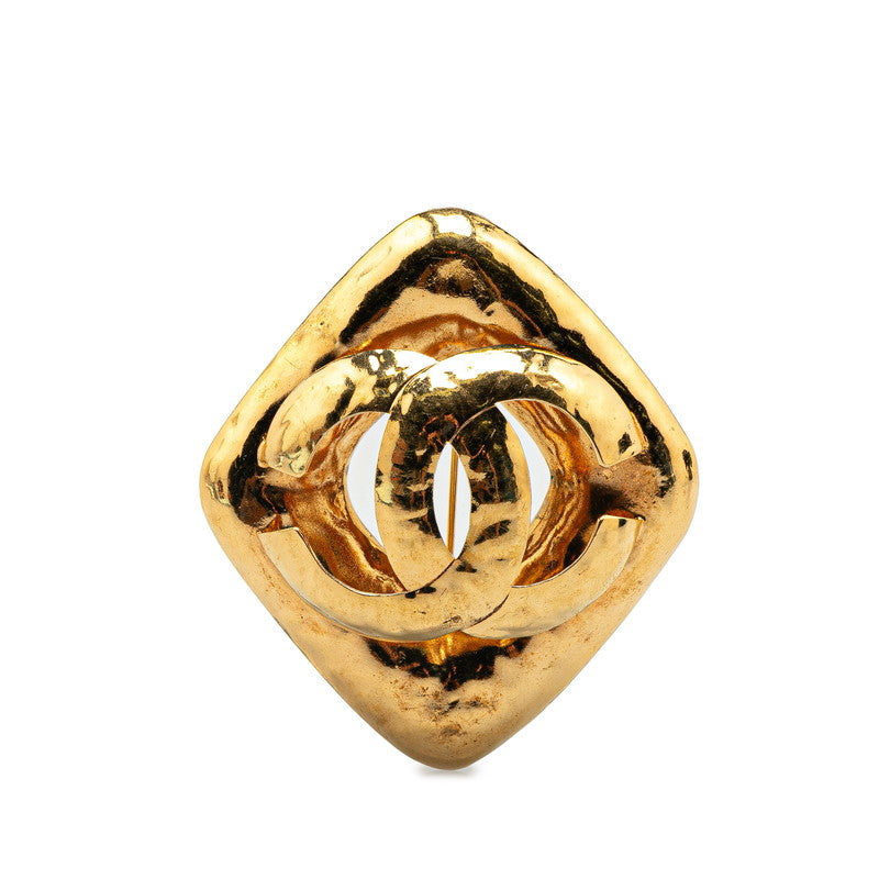 シャネル ヴィンテージ ココマーク ブローチ ゴールド メッキ レディース CHANEL 【中古】