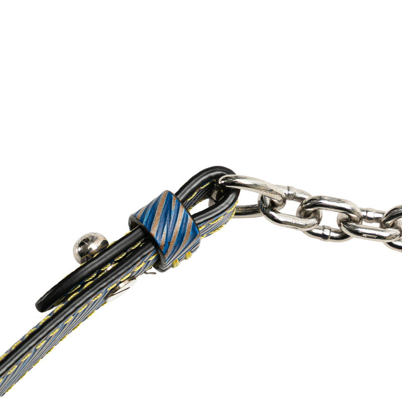 ルイ ヴィトン エピ デニム ツイストMM チェーン ショルダーバッグ M50271 ブルー レザー レディース LOUIS VUITTON 【中古】