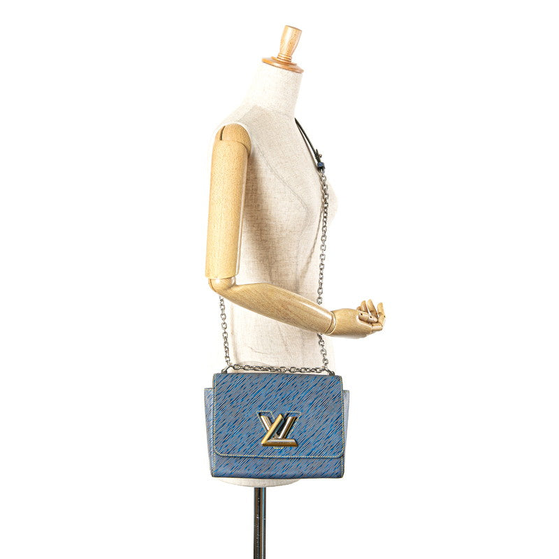 ルイ ヴィトン エピ デニム ツイストMM チェーン ショルダーバッグ M50271 ブルー レザー レディース LOUIS VUITTON 【中古】