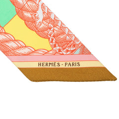 エルメス ツイリー Cavalleria d'Etriers カヴァッレリア・デトリエ スカーフ マルチカラー シルク レディース HERMES 【中古】