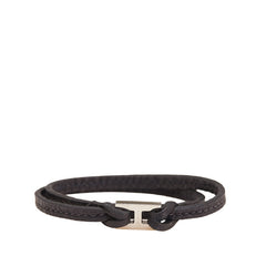 エルメス ティレット ブレスレット ブラック レザー レディース HERMES 【中古】