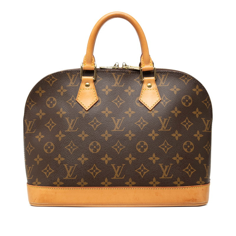 ルイ ヴィトン モノグラム アルマ ハンドバッグ M51130 ブラウン PVC レザー レディース LOUIS VUITTON 中古