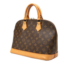 ルイ ヴィトン モノグラム アルマ ハンドバッグ M51130 ブラウン PVC レザー レディース LOUIS VUITTON 中古