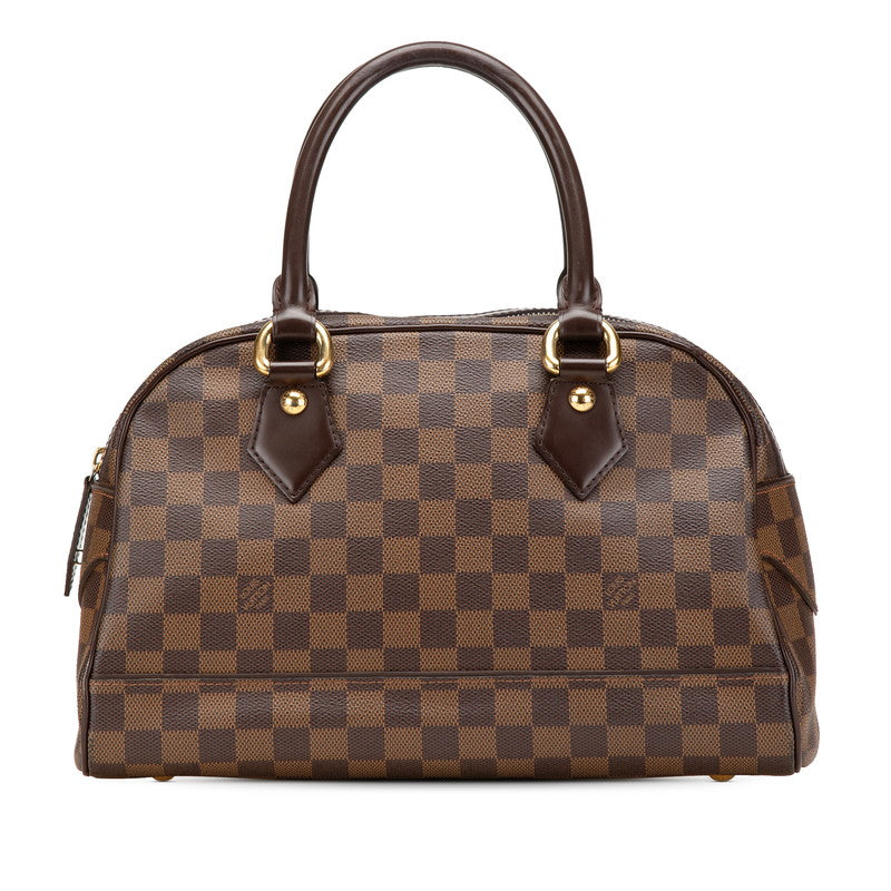ルイ ヴィトン ダミエ ドゥオモ ハンドバッグ N60008 ブラウン PVC レザー レディース LOUIS VUITTON 【中古】