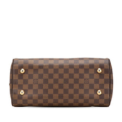 ルイ ヴィトン ダミエ ドゥオモ ハンドバッグ N60008 ブラウン PVC レザー レディース LOUIS VUITTON 【中古】