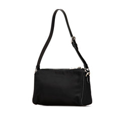 プラダ 三角ロゴプレート ハンドバッグ ワンショルダーバッグ BN1834 ブラック ナイロン レザー レディース PRADA 【中古】